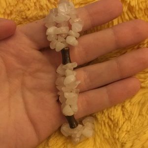 Pink quartz handmade bracelet